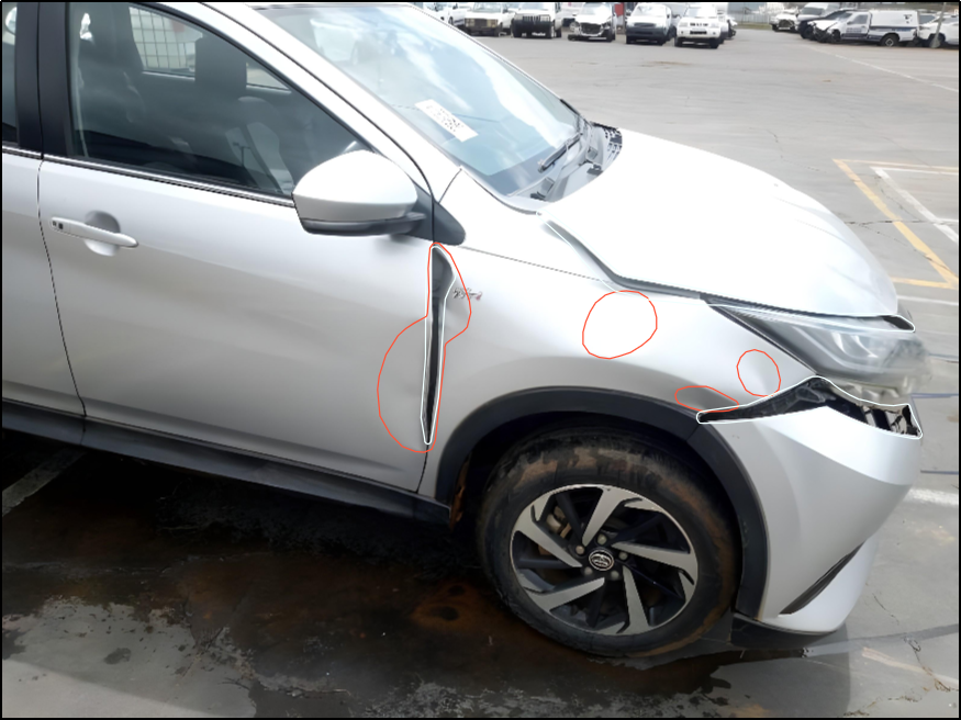 Vehicle Damage After